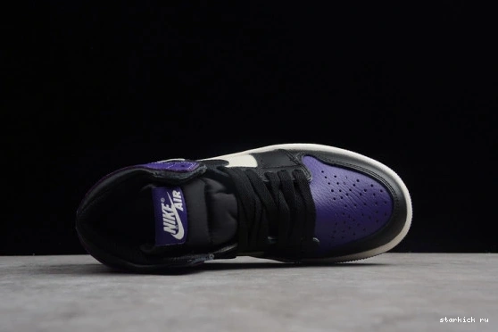 High 1 Jordan Retro Purple' OG  555088-501 555088-501 Kid Kids Air 'Court 0511